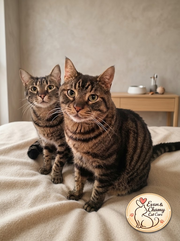 Гледане на котки у дома София - алтернатива на котешки хотел - Evan & Chamy